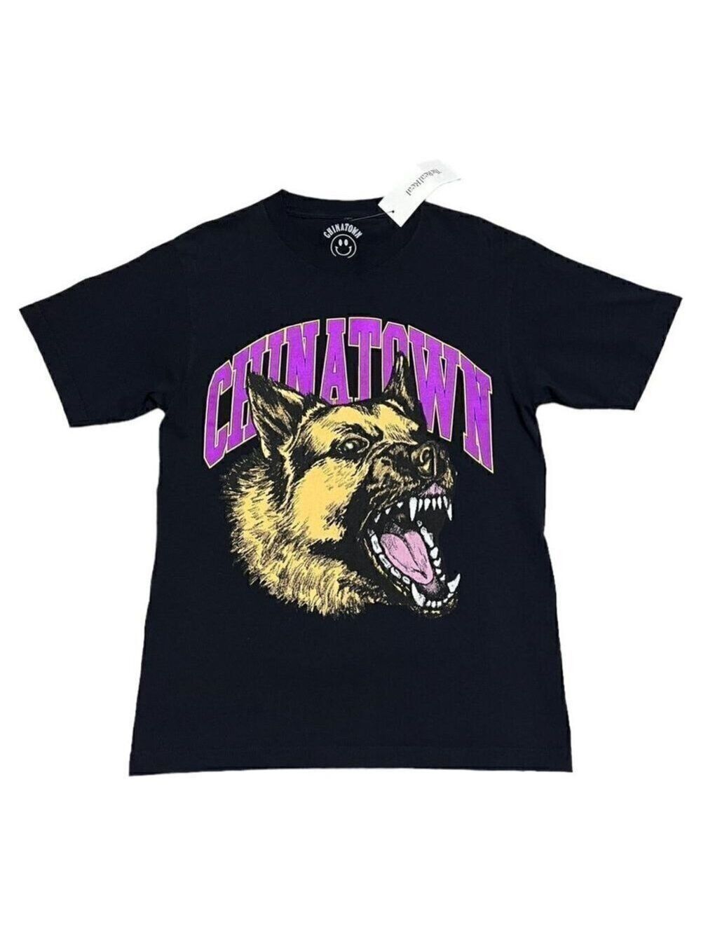 CHINATOWN MARKET “Beware of Dog” Luxury Designer Streetwear Tee Shirt Mens Small